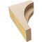 Ekena Millwork 3"W x 6"D x 9"H Classic Helena Rough Cedar Woodgrain TimberThane Corbel, Primed Tan CORUR03X06X09HELRCPR - alternate 3